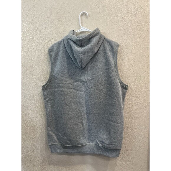 Courage Clothing Co. Womens Gray with Yellow  Trim Hooded Vest Size XL - Picture 2 of 6